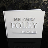 Signature Raised Letter Guestbook