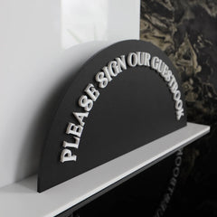 'Cards And Well Wishes' Raised Letter Table Top Sign