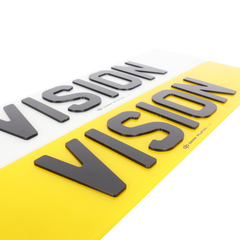 4D Acrylic Number Plates