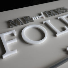 Signature Raised Letter Guestbook