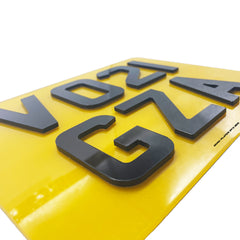 4D Acrylic Motorbike & Quad Bike Road Legal Number Plates