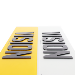 4D Acrylic Number Plates