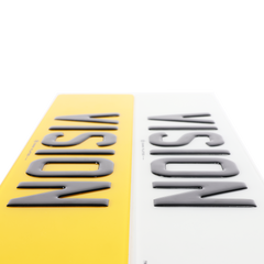 3D Gel Number Plates