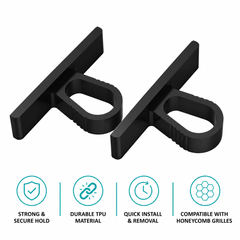 Audi RS/S Honeycomb Number Plate Clips