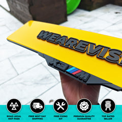 BMW X3M - Laser Cut Number Plate Holders & Surrounds