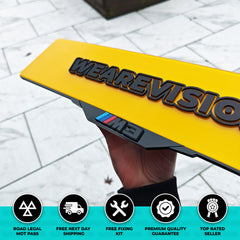 BMW M3 - Laser Cut Number Plate Holders & Surrounds