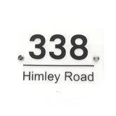 4D Acrylic House Sign - Double Radial