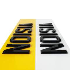 Shadow Number Plates