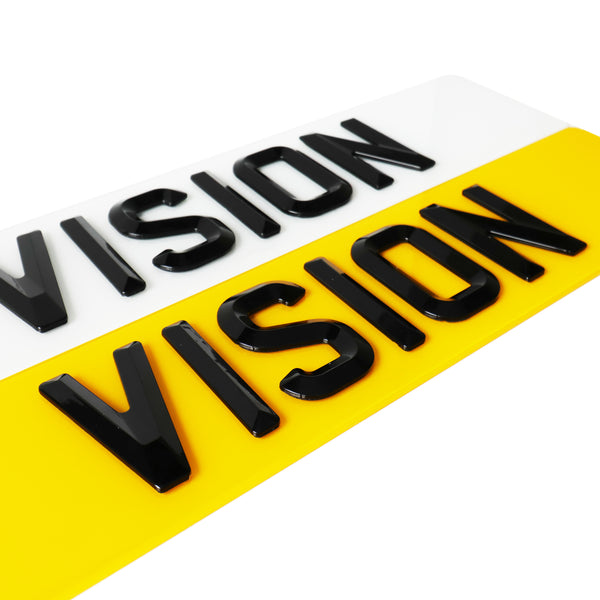 Diamond 'Show Only' Number Plates