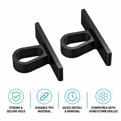 Audi RS/S Honeycomb Number Plate Clips