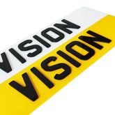 Outline 'Show Only' Number Plates