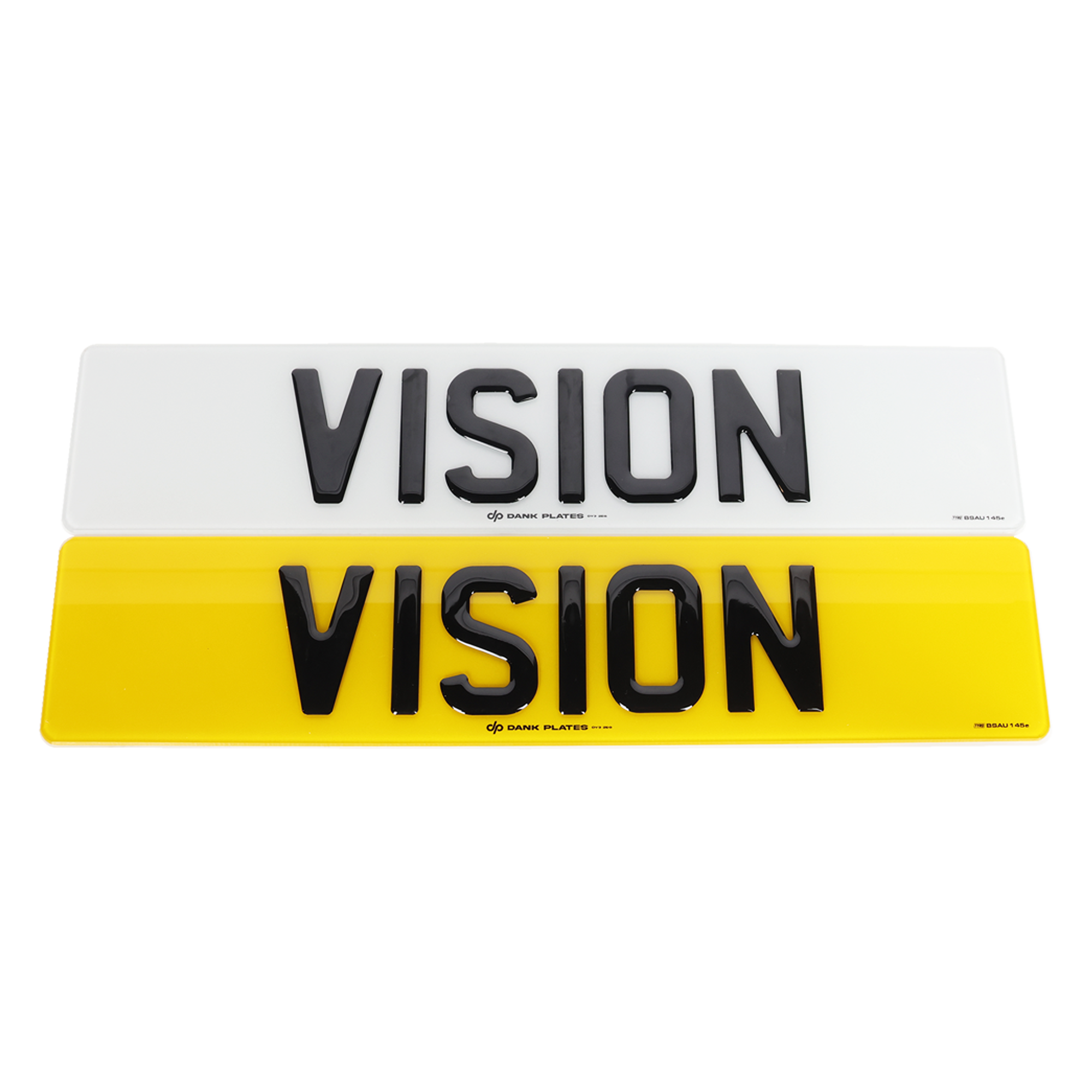 3D Gel Road Legal Number Plates