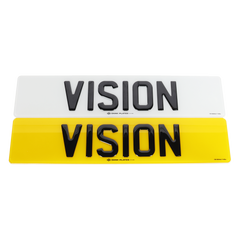 3D Gel Road Legal Number Plates