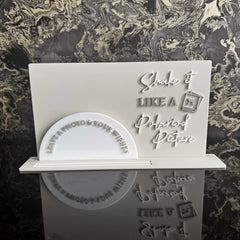 'Shake It Like A Polaroid Picture' Raised Letter Sign