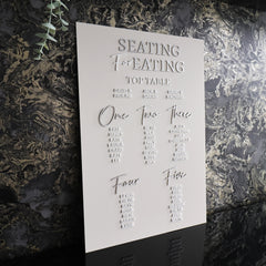 'Seating Plan' Raised Letter Sign