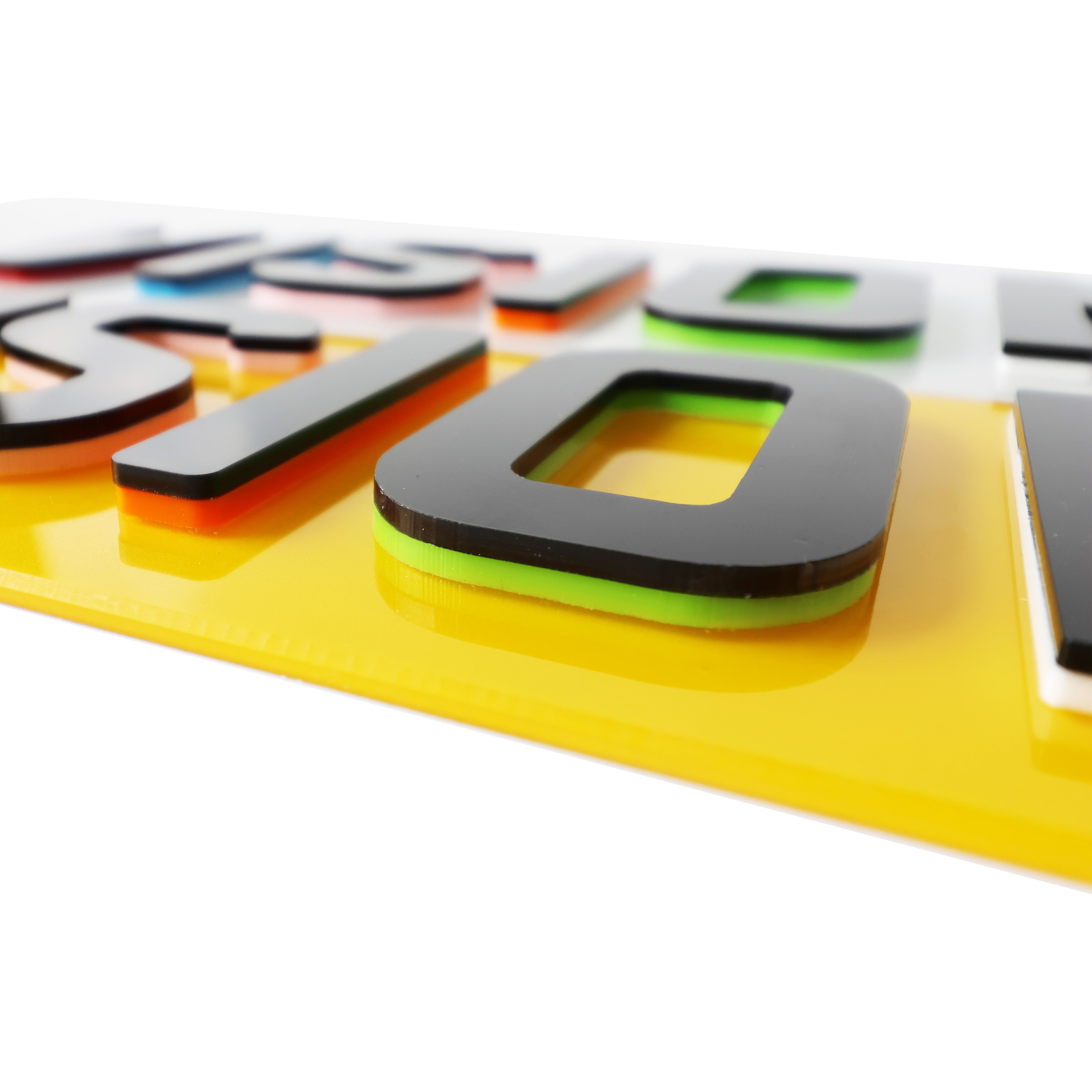 Coloured Double 4D 'Show Only' Number Plates