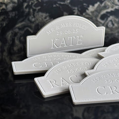 Laser Etched Table Top Place Name