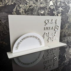 'Shake It Like A Polaroid Picture' Raised Letter Sign