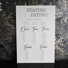 'Seating Plan' Raised Letter Sign