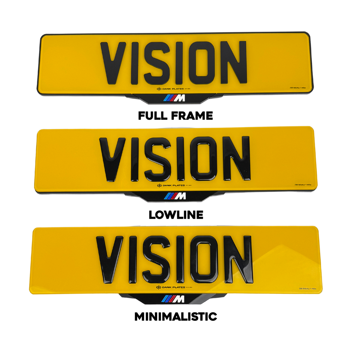 Bespoke Number Plate Holder (4D Laser Cut)
