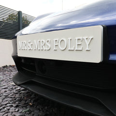 'Mr & Mrs' Wedding Raised Letter Number Plate Sign