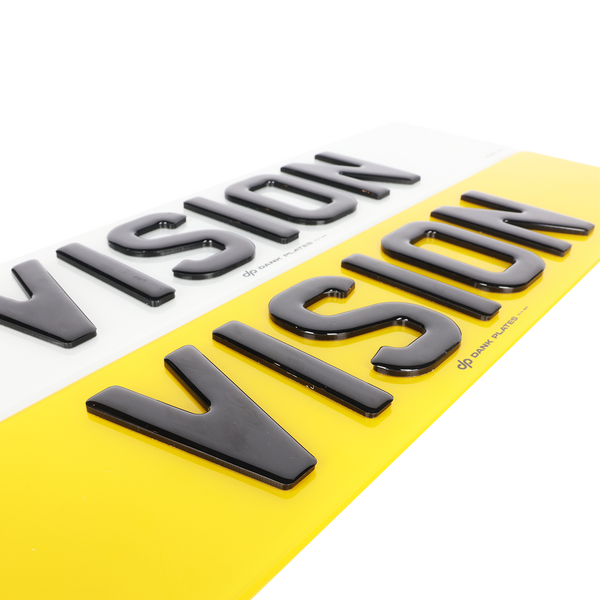 4D Gel Road Legal Number Plates