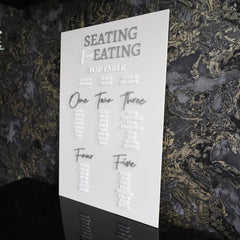 'Seating Plan' Raised Letter Sign