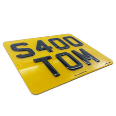 3D Gel Motorbike & Quad Road Legal Rear Number Plate - 9" x 7"