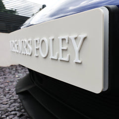 'Mr & Mrs' Wedding Raised Letter Number Plate Sign