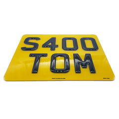 3D Gel Motorbike & Quad Road Legal Rear Number Plate - 9" x 7"