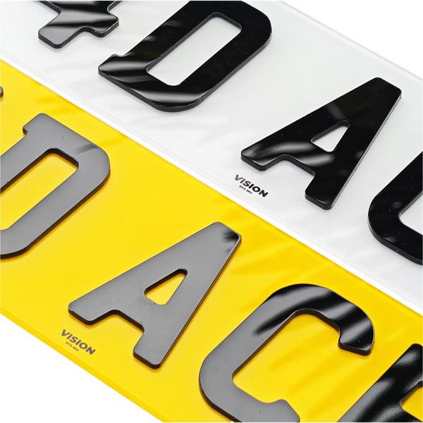 4D Acrylic Number Plates
