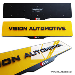 Audi S Models Laser Cut Customisable Number Plate Holder