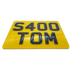 3D Gel Motorbike & Quad Show Style Rear Number Plate - 9" x 7"