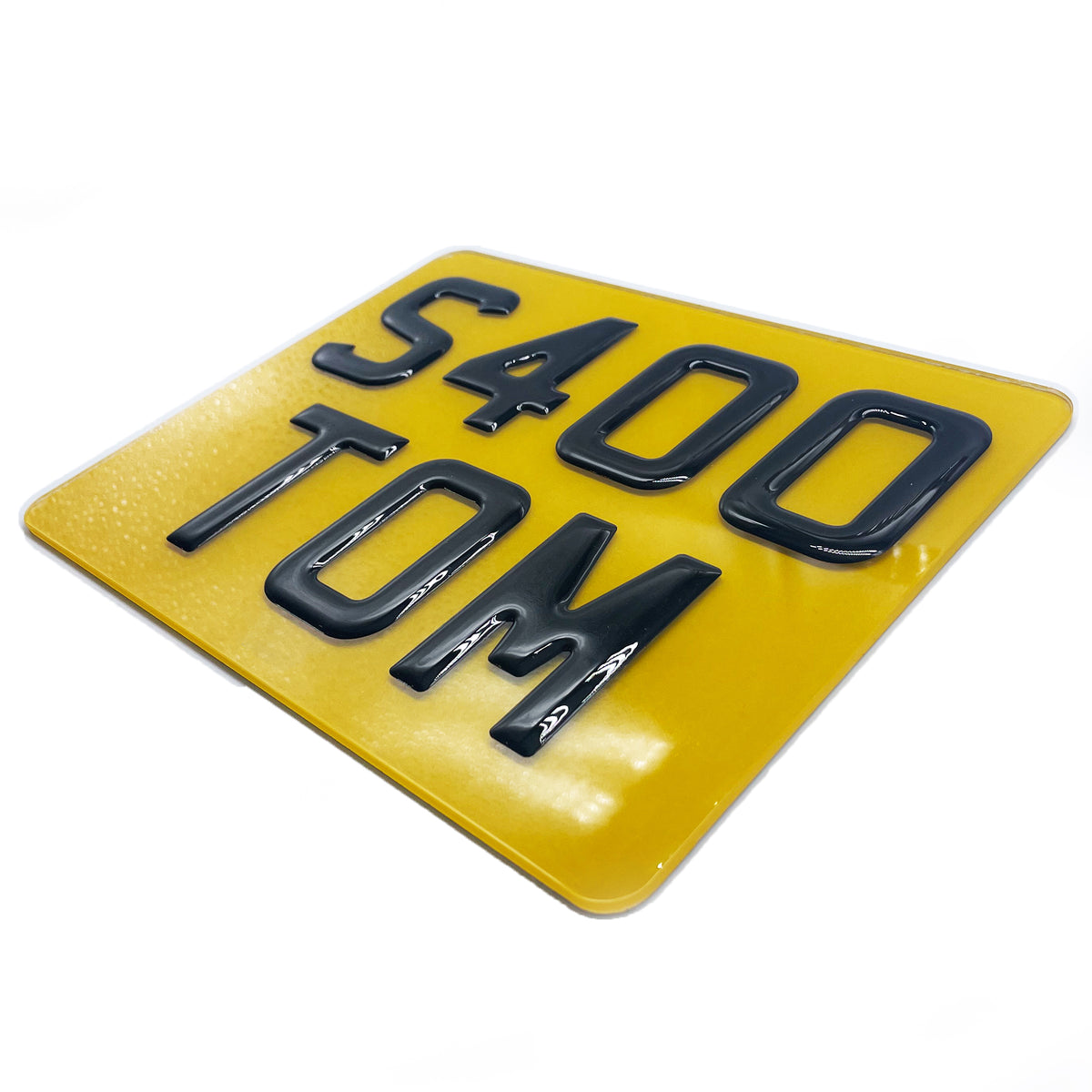 3D Gel Motorbike & Quad Show Style Rear Number Plate - 9" x 7"