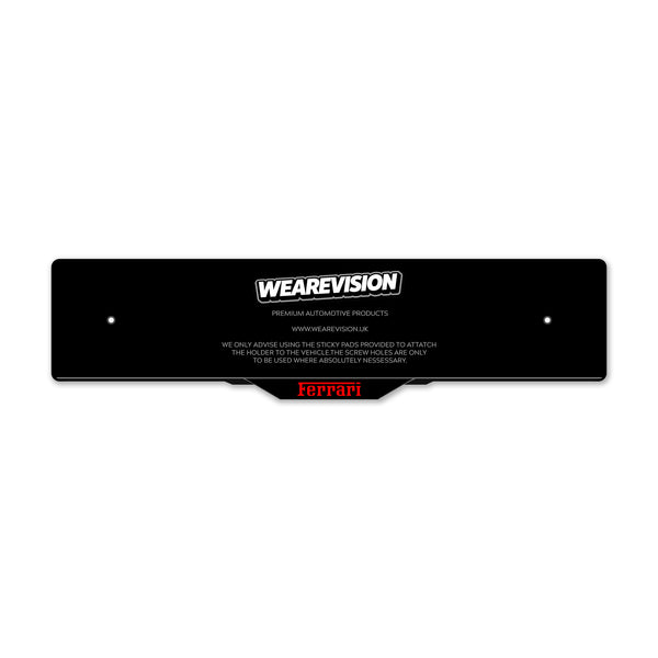 Ferrari Laser Cut Number Plate Holders & Surrounds