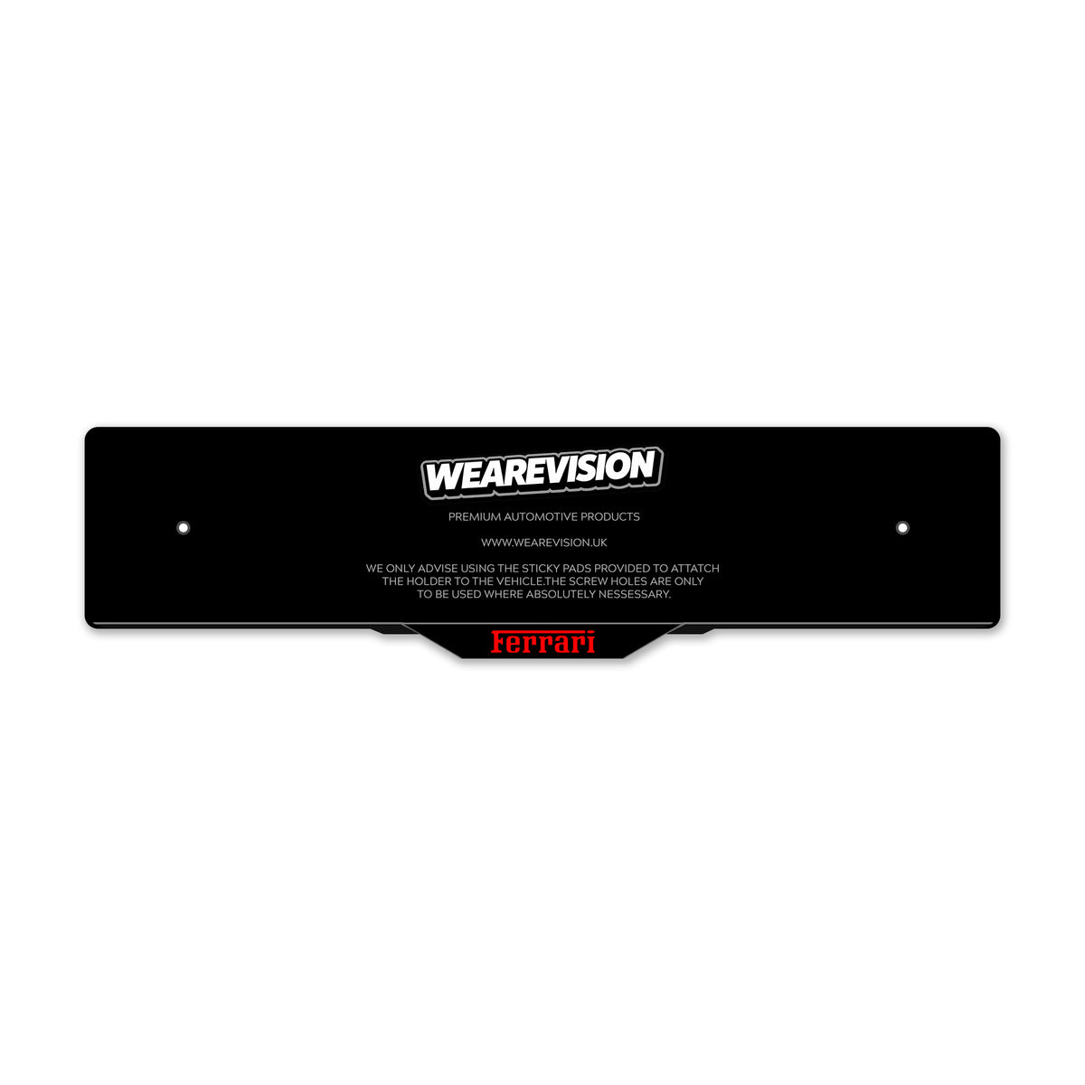Ferrari Laser Cut Number Plate Holders & Surrounds