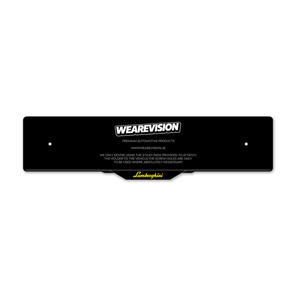 Lamborghini Laser Cut Number Plate Holders & Surrounds