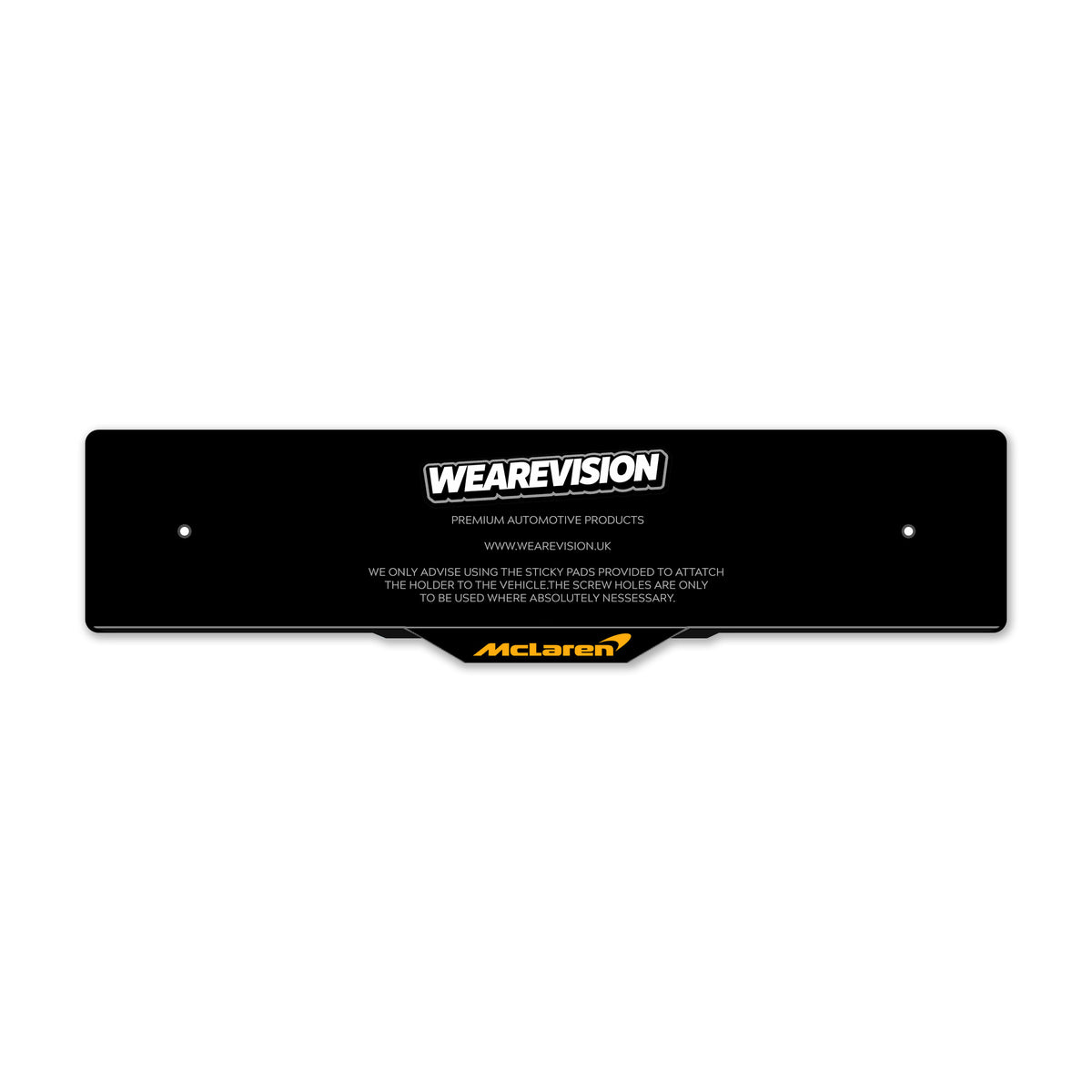 McLaren Laser Cut Number Plate Holders & Surrounds