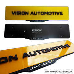Jaguar Laser Cut Customisable Number Plate Holder