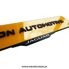 Jaguar Laser Cut Customisable Number Plate Holder
