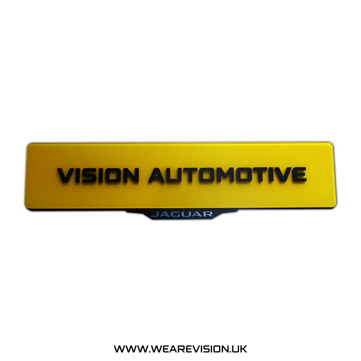 Jaguar Laser Cut Customisable Number Plate Holder