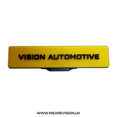 Jaguar Laser Cut Customisable Number Plate Holder