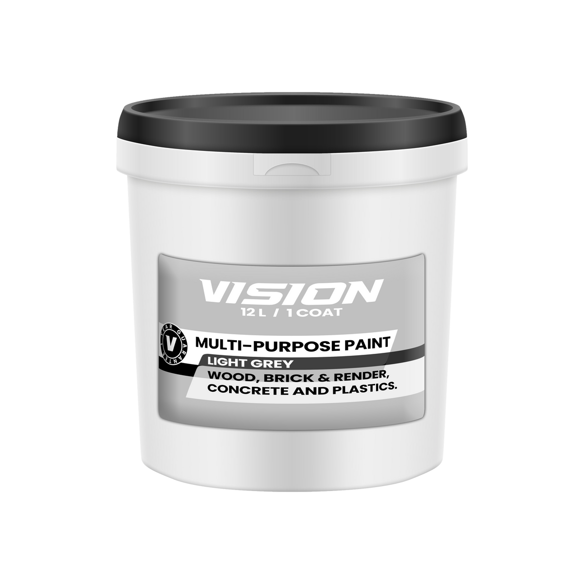 Vision Multi-Purpose Paint - Light Grey - 12 Litres