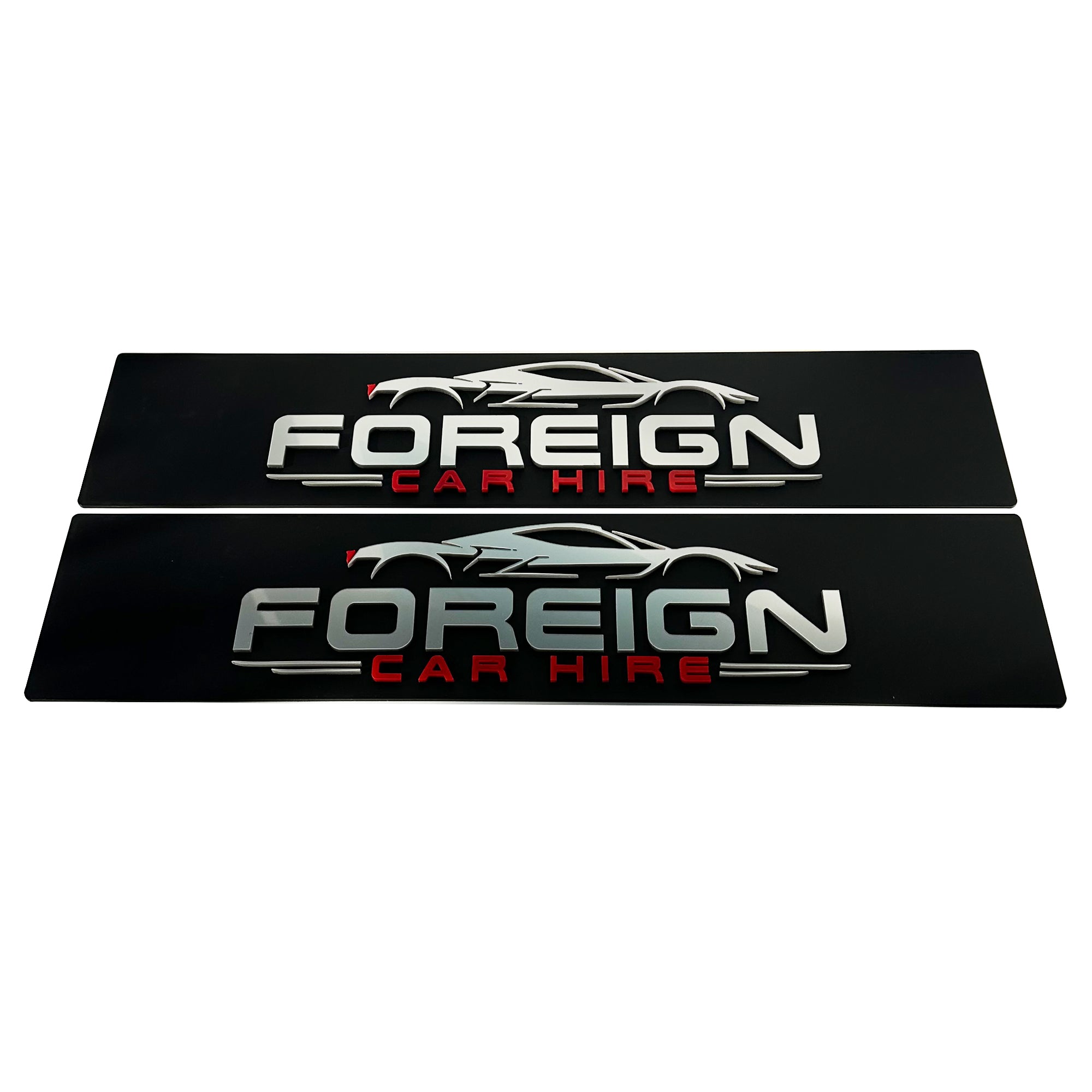 4D Acrylic Business Logo & Detailing Display Plate - Including Double Sided Suction Cups