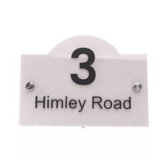 4D Acrylic House Sign - Rectangular Hump