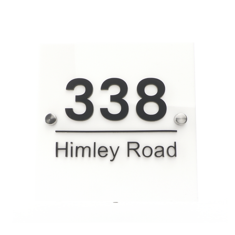 4D Acrylic House Sign - Square