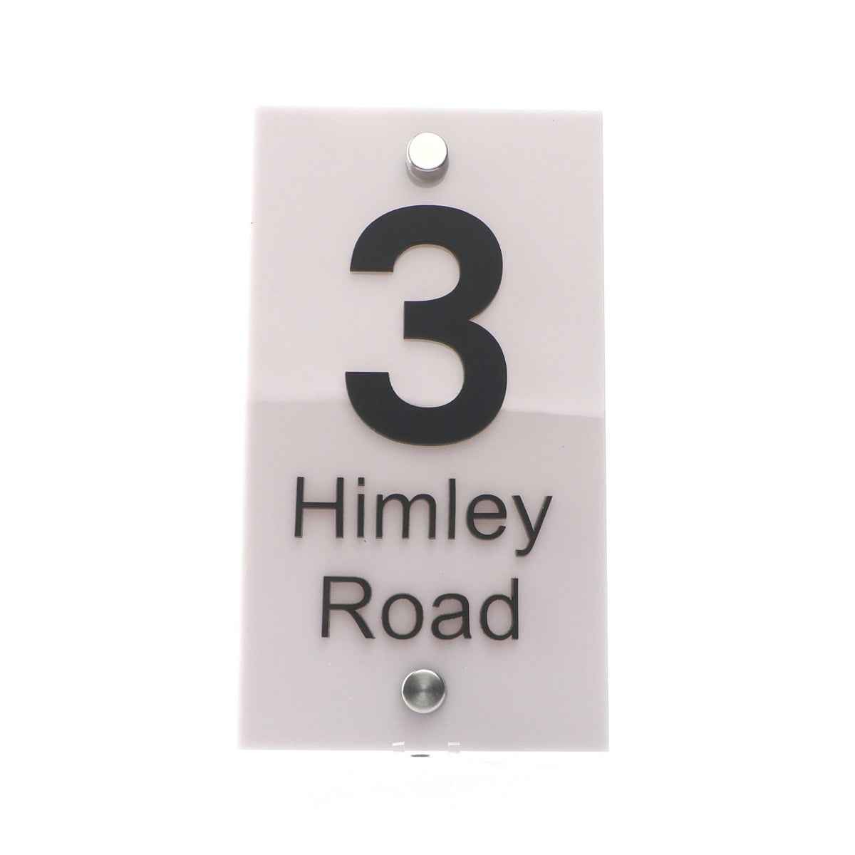 4D Acrylic House Sign - Upright Rectangle