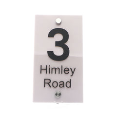 4D Acrylic House Sign - Upright Rectangle
