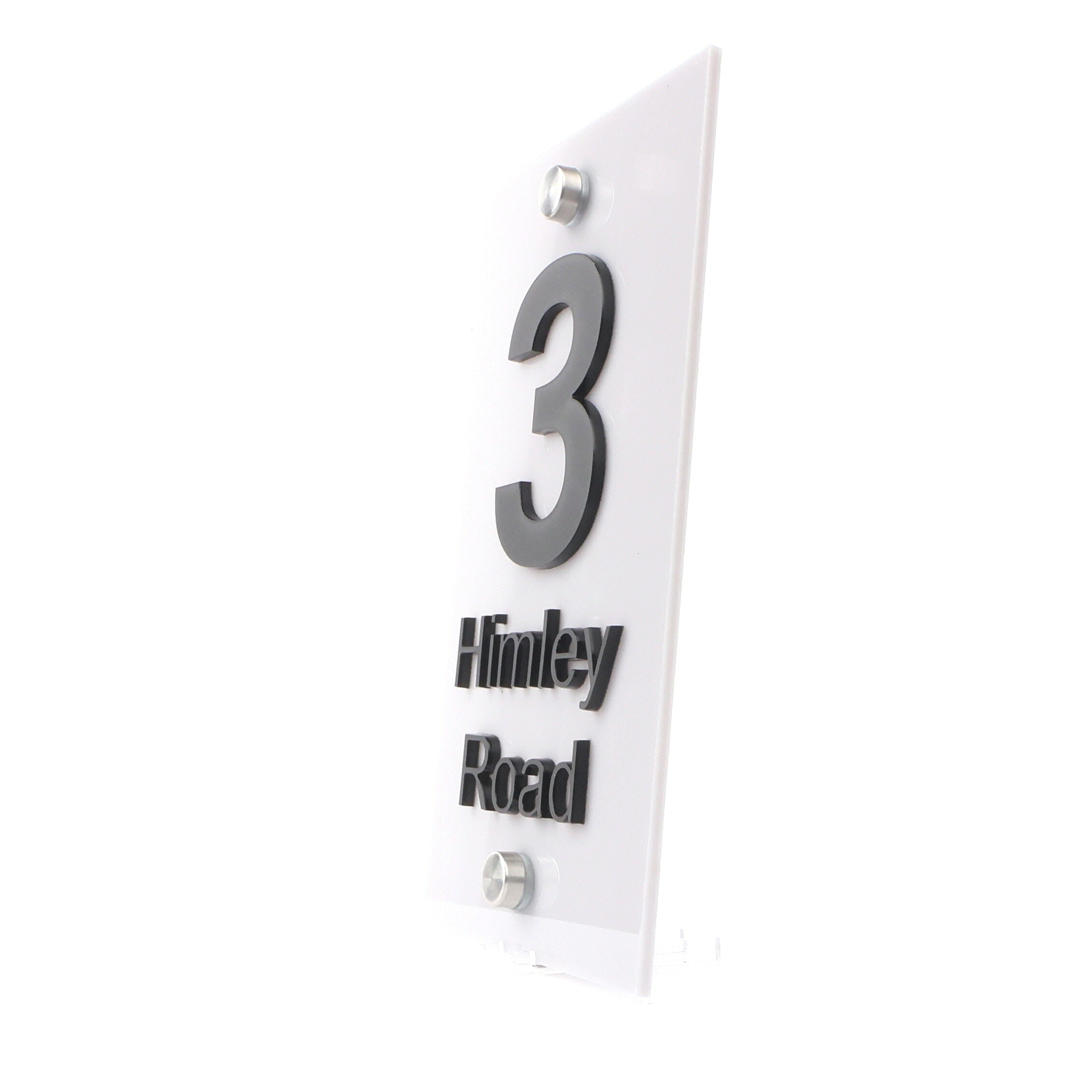 4D Acrylic House Sign - Upright Rectangle
