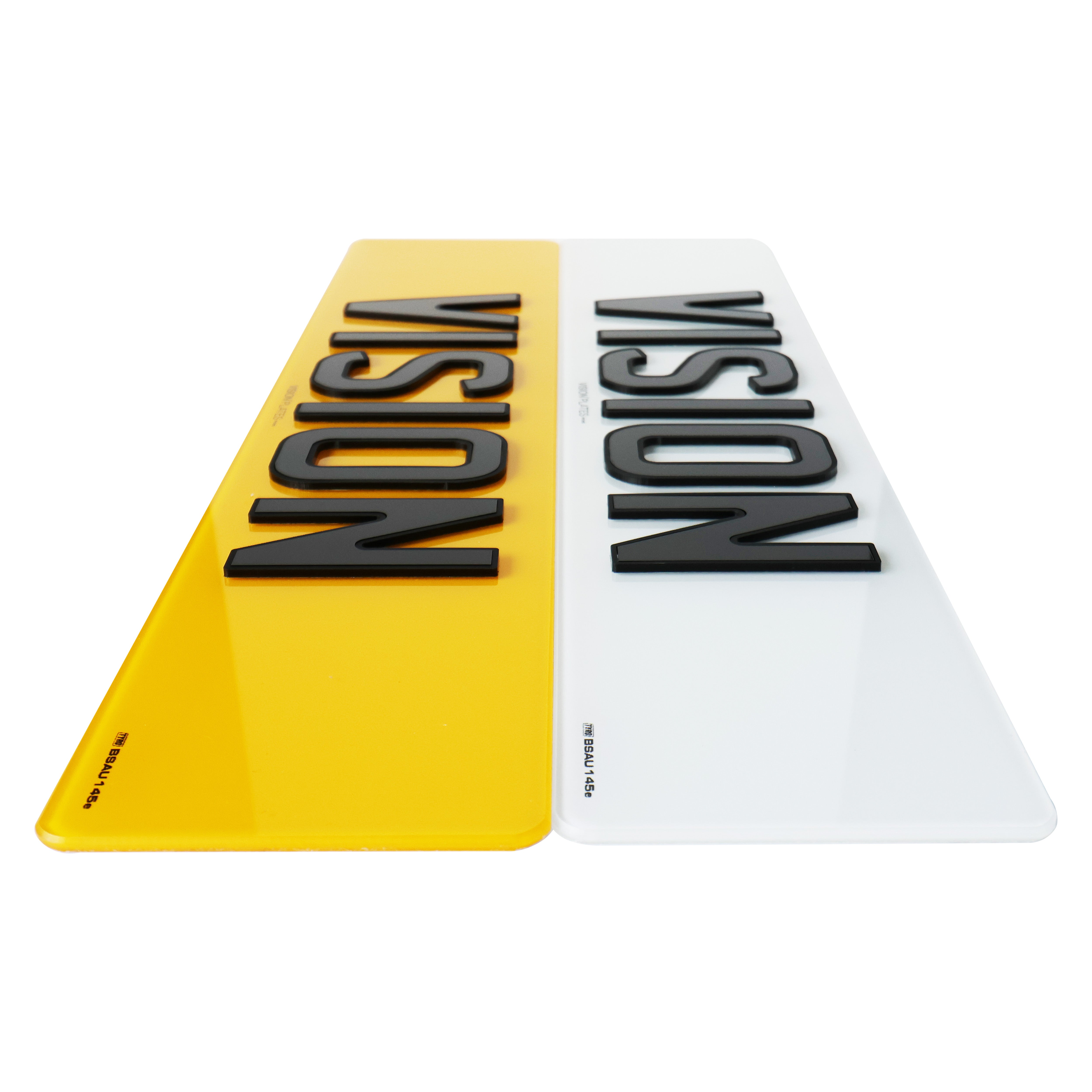 Outline Road Legal Number Plates